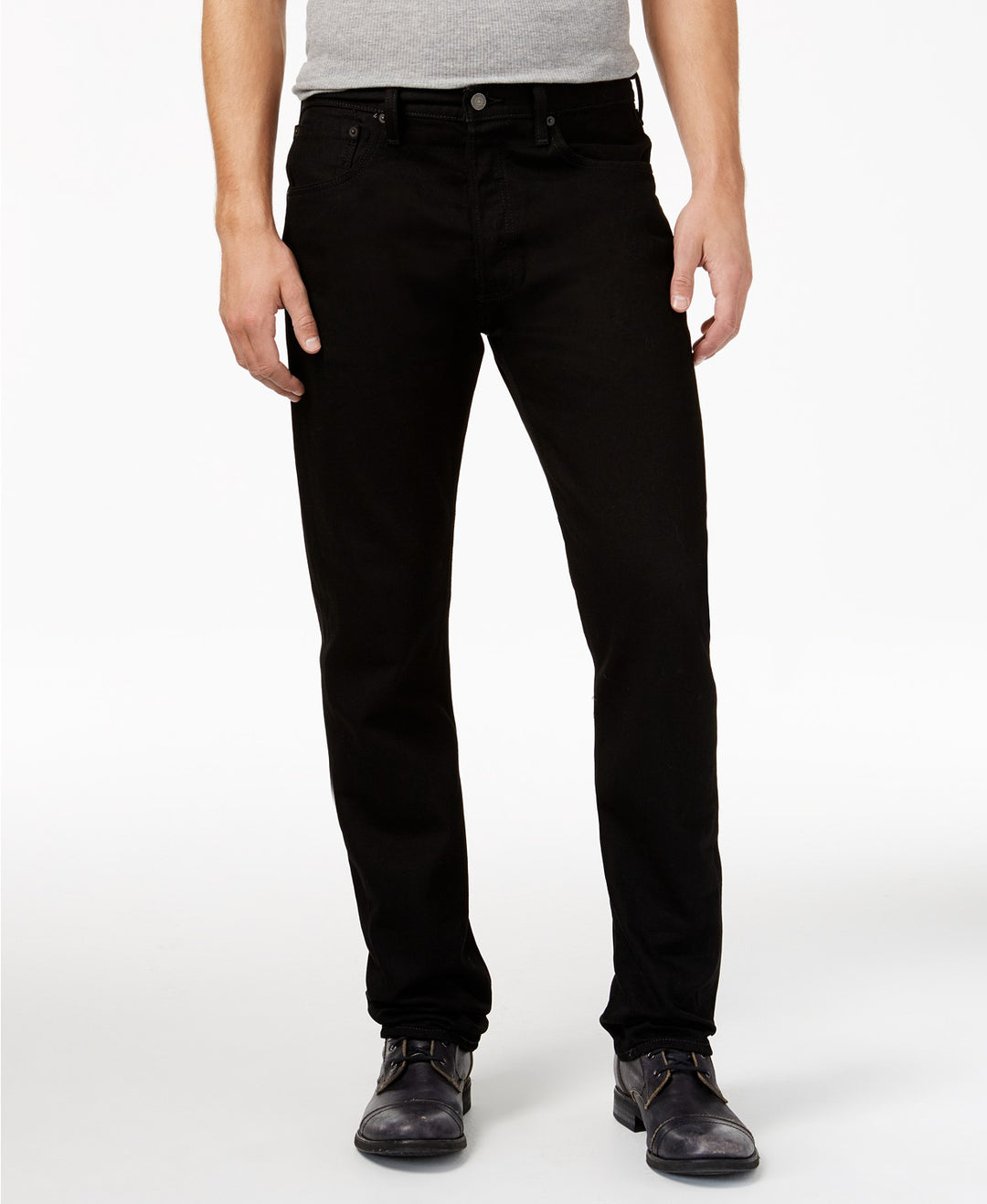 Jeans da uomo 501 con vestibilità originale nera con bottoni Jean - 00501-0660