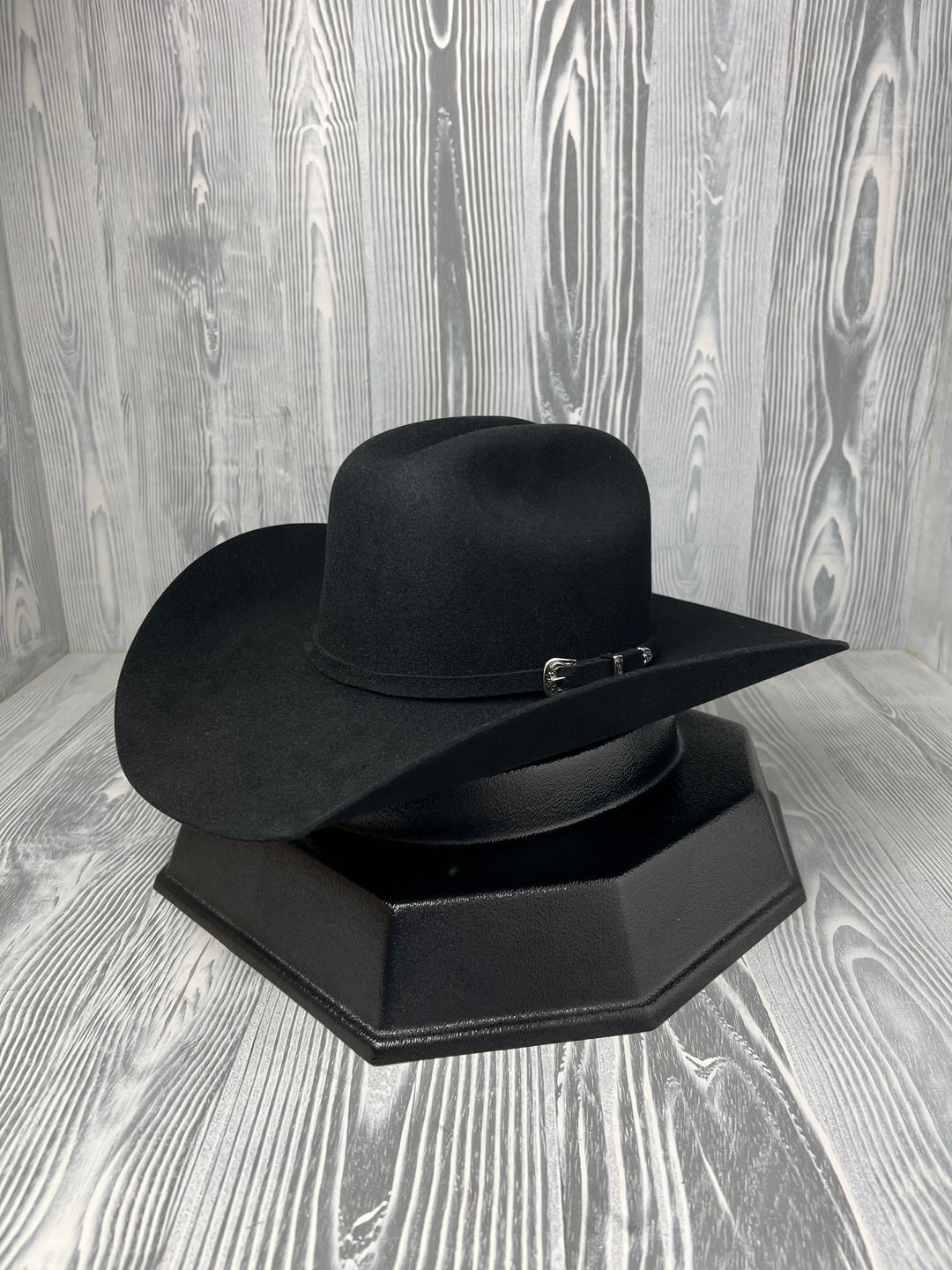Serratelli 5X Nogales Chapeau de cowboy en feutre noir à bord de 4 1/4"