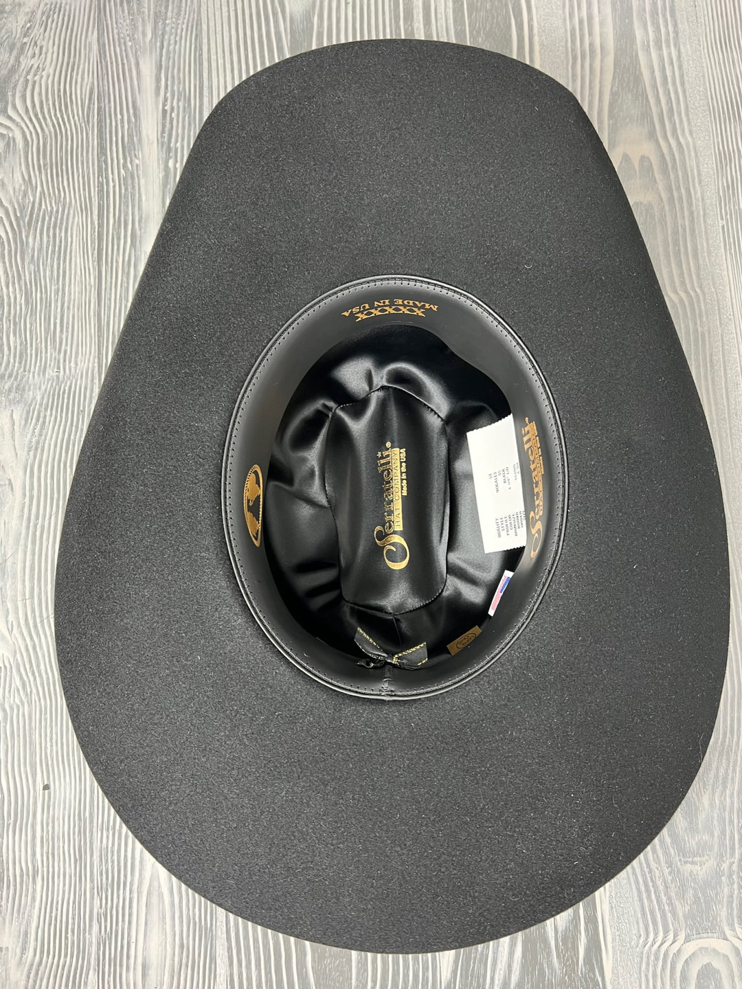 Serratelli 5X Nogales Black Felt  4 1/4" Brim Cowboy Hat