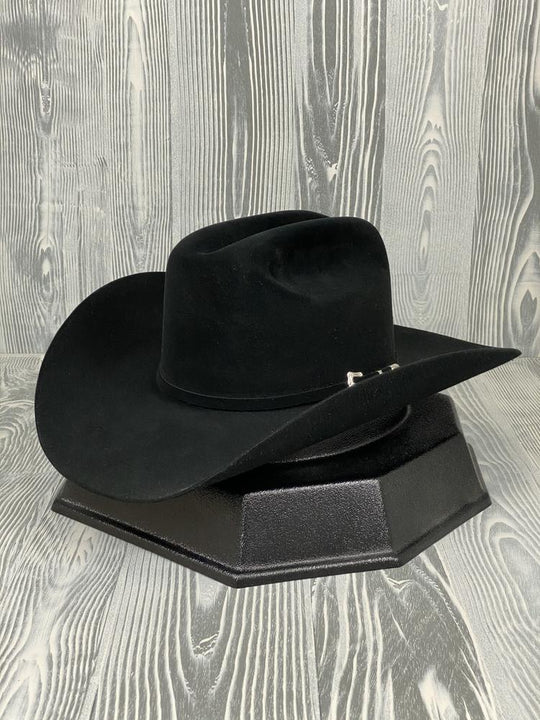 Cappello da cowboy con tesa da 4 1/4" in feltro castoro 20X nero oro Resistol