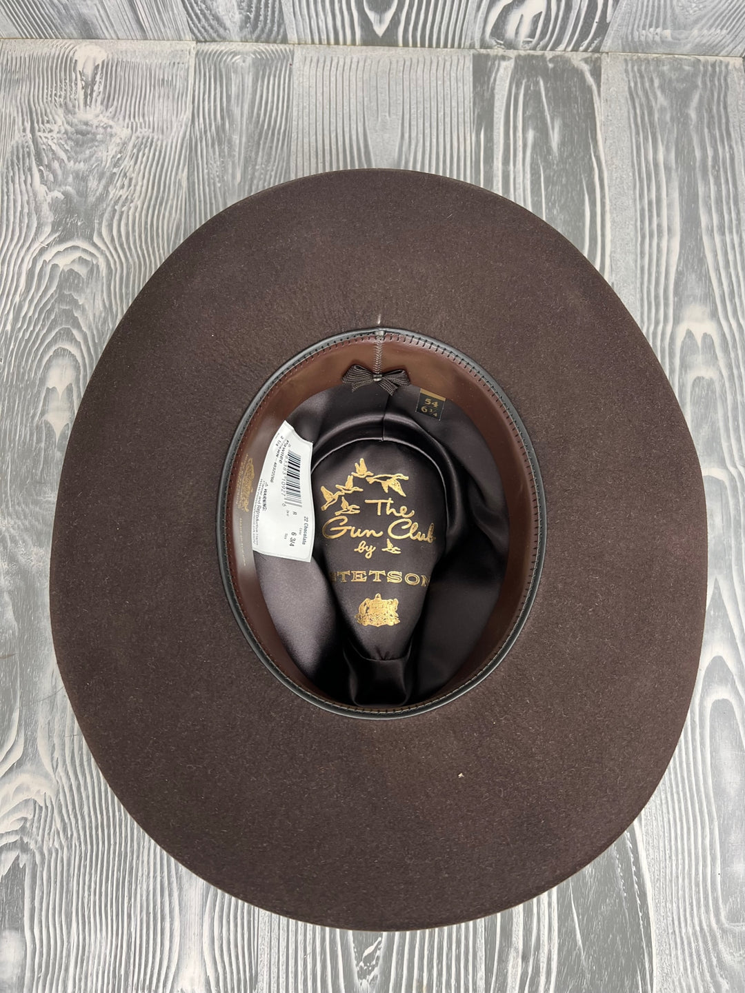 Stetson Pawnee Chocolate 5X Felt 3 1/4" Brim Gun Club Collection