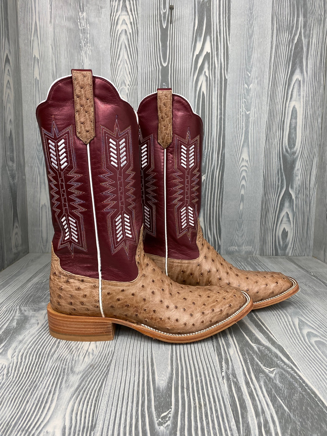 Men's Rios of Mercedes Barnwood FQ with 13" Sangria Luster Tops