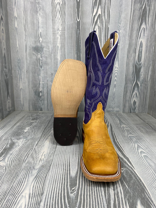 Men's Anderson Bean Rust Crazyhorse with 13" Purple Mad Dog Tops