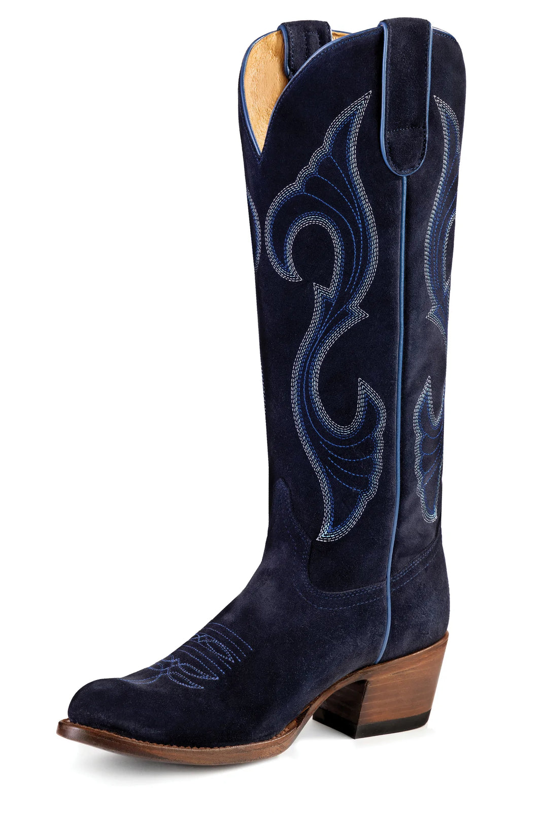 Mens blue suede cowboy boots online