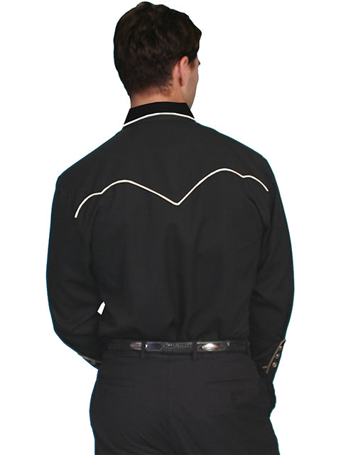 Scully Black Vintage Western Shirt Scully Black Vintage Western Shirt