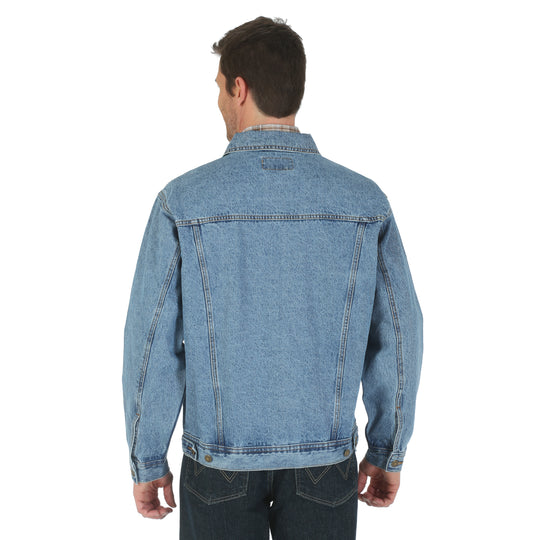 Veste en jean robuste Wrangler pour hommes en indigo vintage