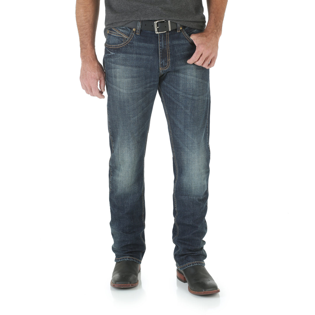 Jeans Wrangler slim fit a gamba dritta da uomo - Bozeman - WLT88BZ