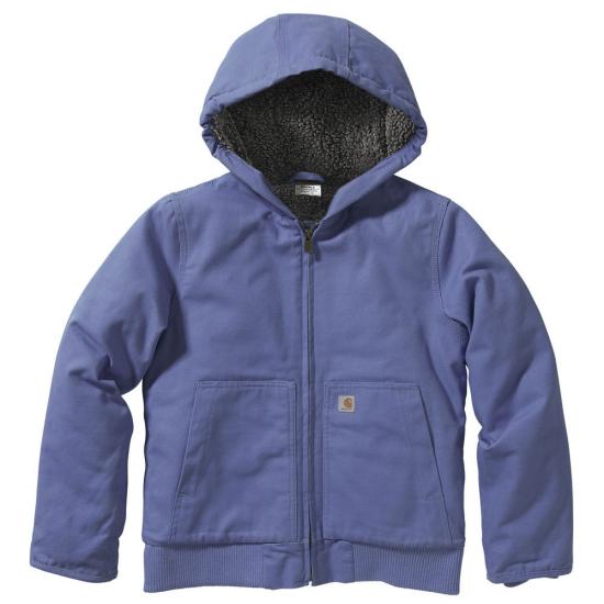 Kids Carhartt Active Jac Flannel Quilt-Lined Marlin Coat - CP9564