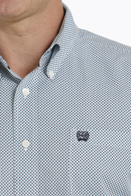 Men's Cinch Geometric Print Button Down Western Shirt - MTW1105305