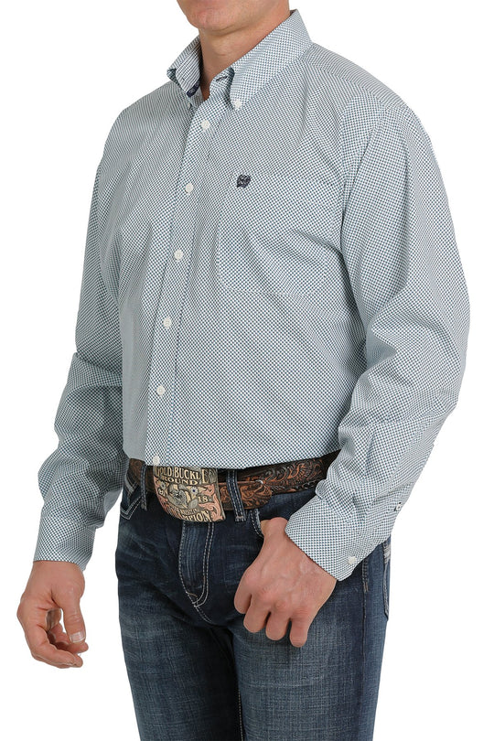 Camicia western abbottonata con stampa geometrica Cinch da uomo - MTW1105305