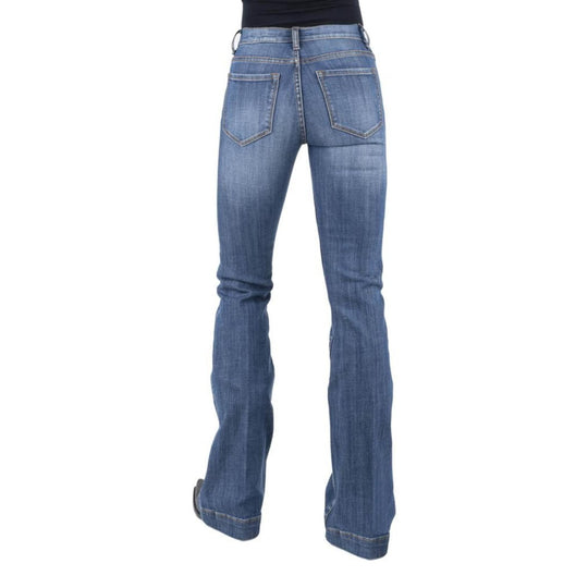 Stetson Western Jeans Femme Flare Slim Bleu - 2402BU