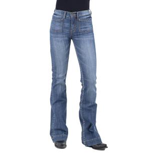 Stetson Western Jeans Femme Flare Slim Bleu - 2402BU