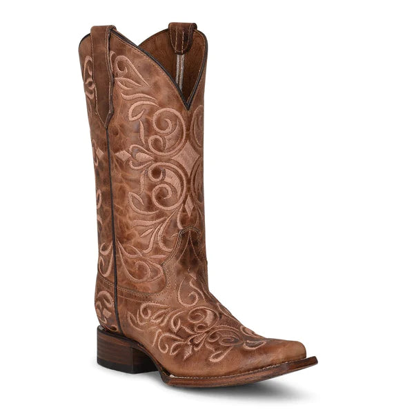 Women's Circle G Honey Embroidery Western Boots - L5795